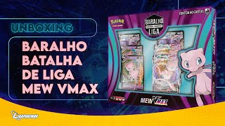 Pokemon box Batalha de Liga mew vmax Copag 32543 no Shoptime