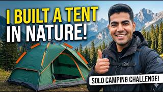     Finding Peace Alone  & Solo Camping in Istanbul Forest (Tent & Campfire)