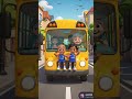 Wheels on the Bus 🚌 | Round Song 😍🔥#KidsSong #NurseryRhymes #BusSong #FunKids #KidsLearning