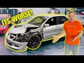 Rebuilding a wrecked mitsubishi lancer evo 8  part 1