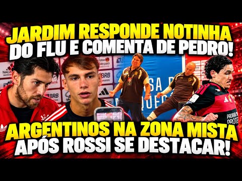 Jardim responds to Fluminense's news item, highlighting the issue of the "pulgar" (a slang term f...
