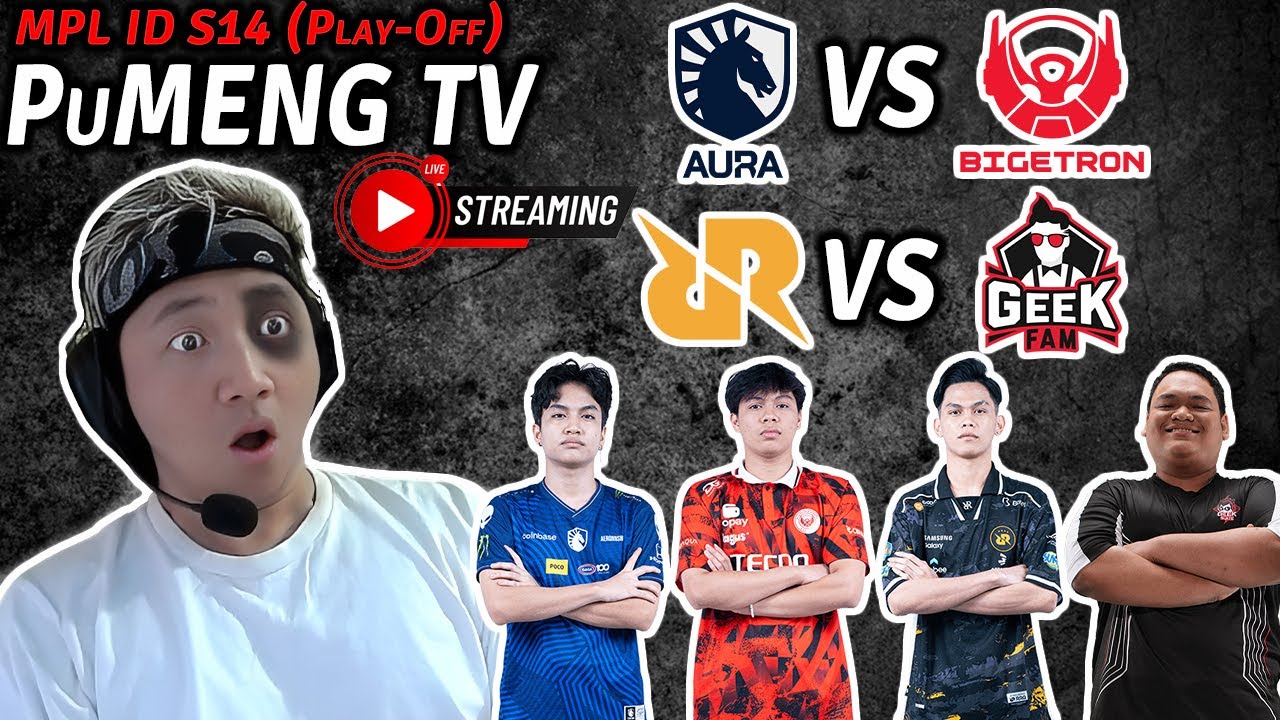 🔴 LIVE RRQ vs GEEK  MPL ID S14 Play-Off — Pu MENG Restream & Commentary