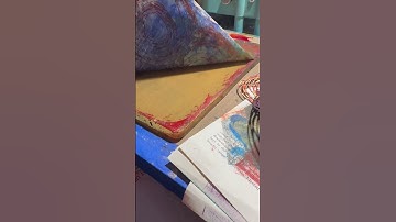 Added a layer nested circles by PM Artist studio #gelprinting