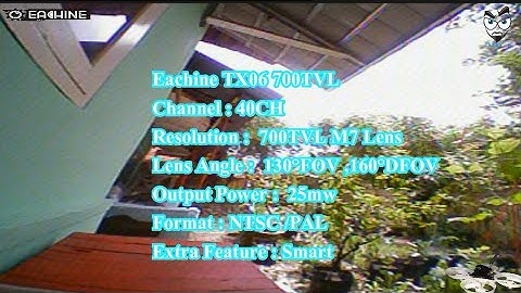 Eachine TX06 700TVL FOV 130 Degree 5.8Ghz 40CH Smart Audio Murah Recomended Micro Build