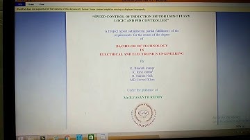 SPEED CONTROL OF INDUCTION MOTOR USING FUZZY LOGIC AND PAID CONTROLLER