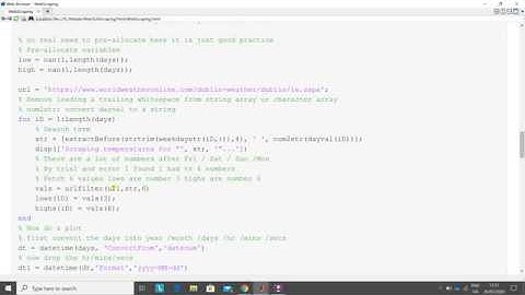 Webscraping in Matlab using urlfilter