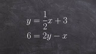Datos Solving a system of equation with infinite solutions using substitution Guía