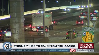 Severe winds expected to cause traffic impacts in Wisconsin