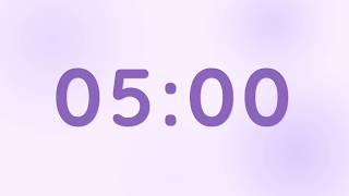 5 Minute Timer 4K | Lavender Petals Falling | No Music screenshot 1