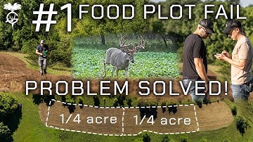 #1 FOOD PLOT FAIL | Measuring SEED VOLUME Per Acre...
