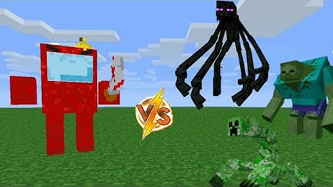Impostor Boss vs Mutant Zombie, Mutant Enderman, and Mutant Creeper |Minecraft