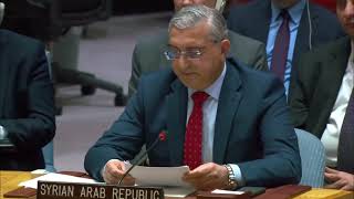 Qusay al-Dahhak: &quot;Must end the illegitimate military presence of US in Syria&quot; @UN - Security Council