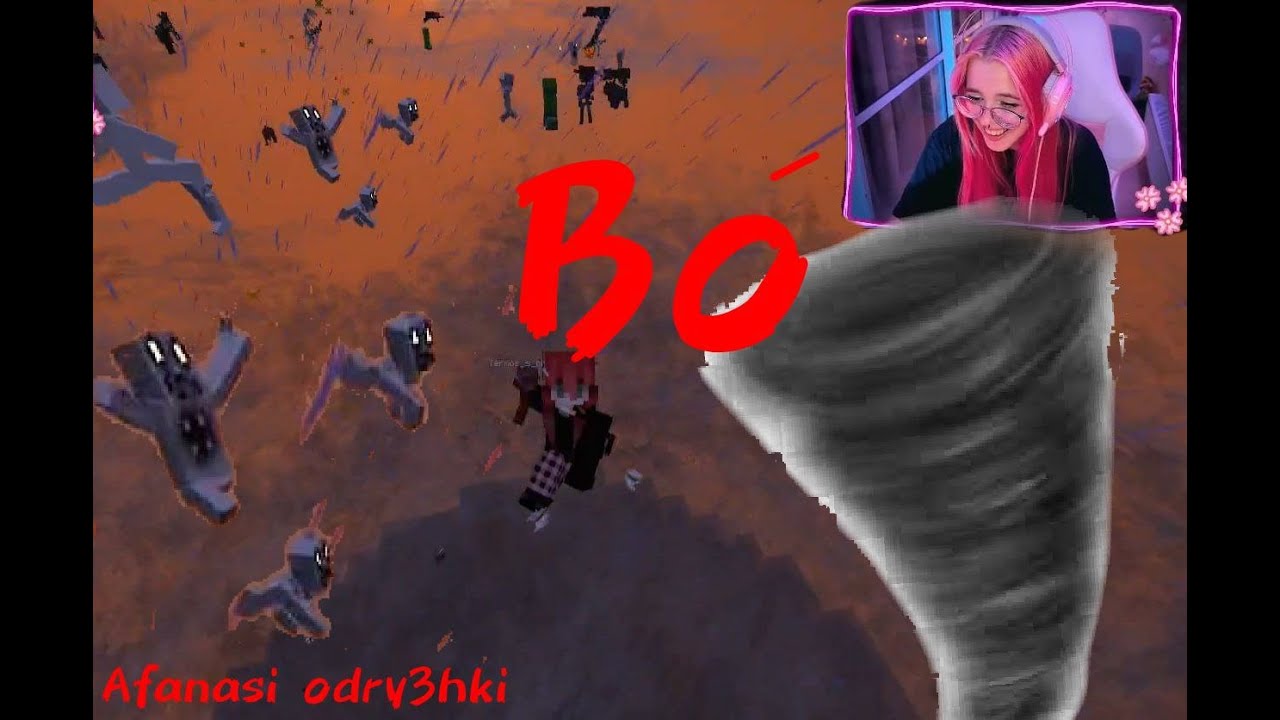 ХОРРОР В МАИНКРАФТ СМЕРЧ , SAYA MOON НАРЕЗКА AFANASI ОБРЫЖКИ 1 часть