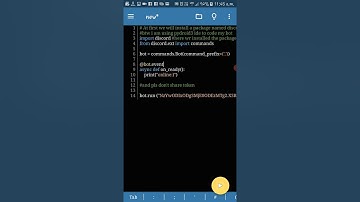 coding discord bot in Android with python ep1 [online,ping command]