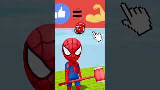 Most funny video on the world 🤣 #spiderman #batman #avengers #cartoon #3danimationblender