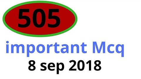 505  IMPORTANT MCQ । 505 nios deled । mohan verma