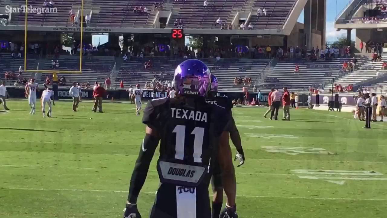 TCU football wearing our warrior Eye Black strips • Available here