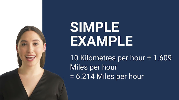 Convert kilometers per hour to miles per hour