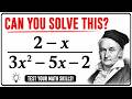 SAT Math Challenge: Can You Solve This in 30 Seconds?