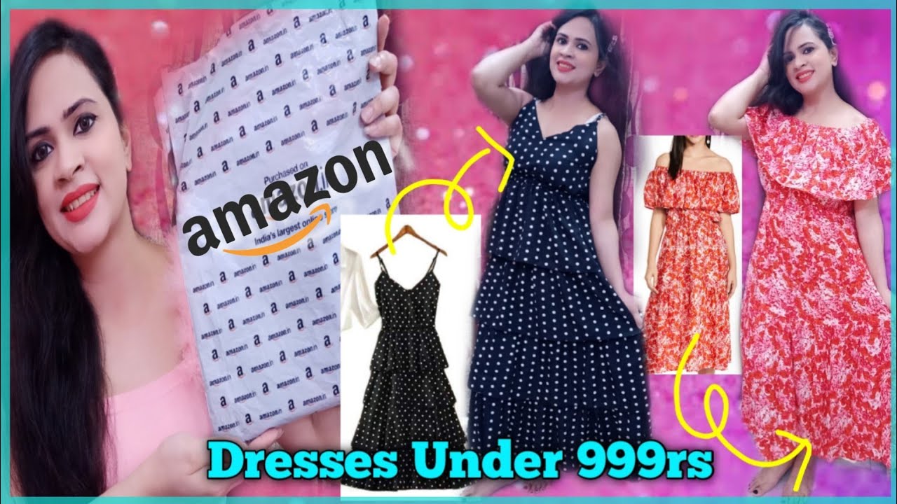 AMAZON SUMMER DRESSES HAUL UNDER 999RS | MAXI DRESS & TOPS
