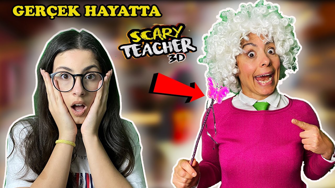 ⁣GERÇEK HAYATTA SCARY TEACHER DELİ ÖĞRETMEN MACERASI SİHİRLİ DEĞNEK #16 EYLÜL LAL