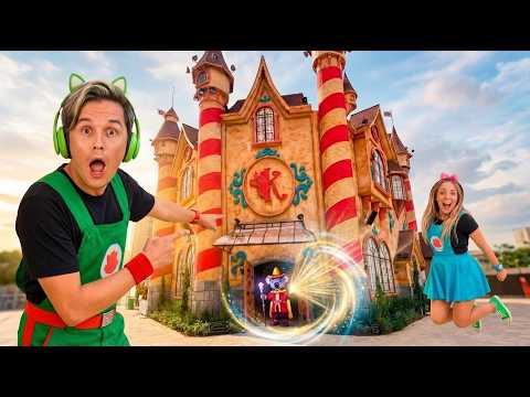 RONI e LUNA Visitam o CASTELO MÁGICO KARAZAN! 🏰✨ Exploramos a pizzaria temática! 🍕