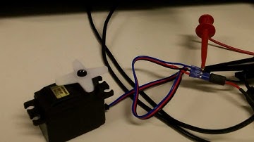 Testing a RC Servo motor - with an oscilloscope, DC power supply, function generator