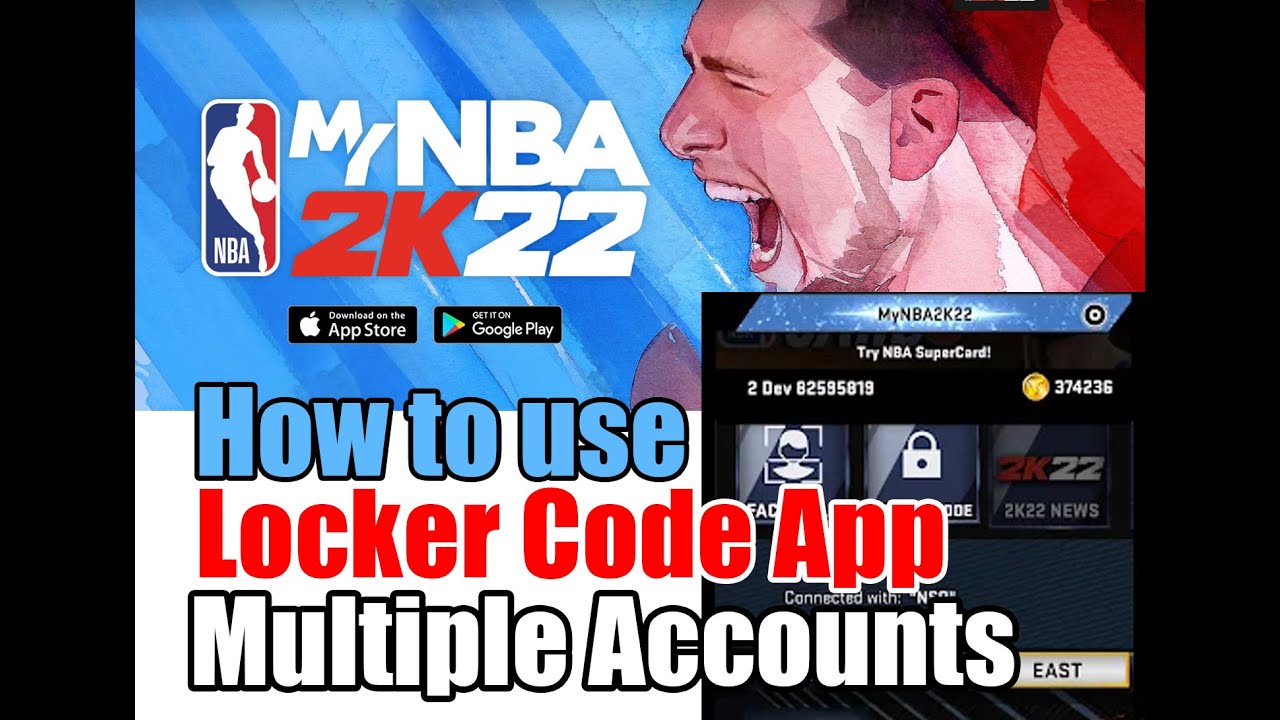 NBA 2k MyTeam How to use Locker Code App (MyNBA 2k22) with multiple ...
