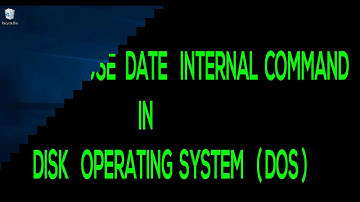 HOW TO USE DATE INTERNAL COMMAND IN DOS