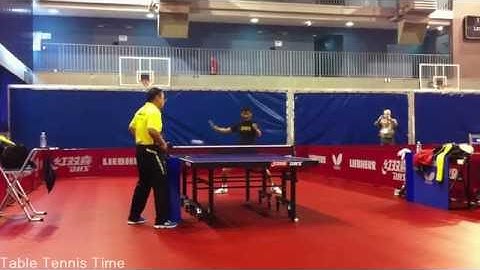 Zhang jike Backhand trainning - back spind drive 1
