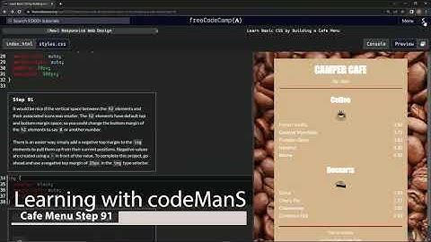 Learn Basic CSS by Building a Cafe Menu - Step 91