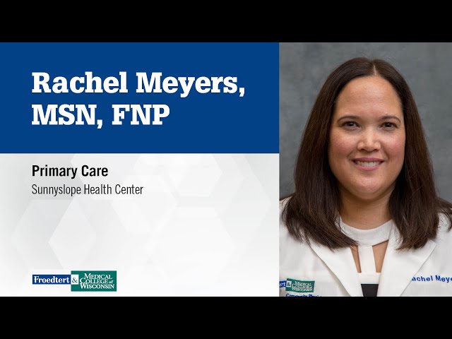 Watch Rachel Meyers, nurse practitioner, primary care on YouTube.