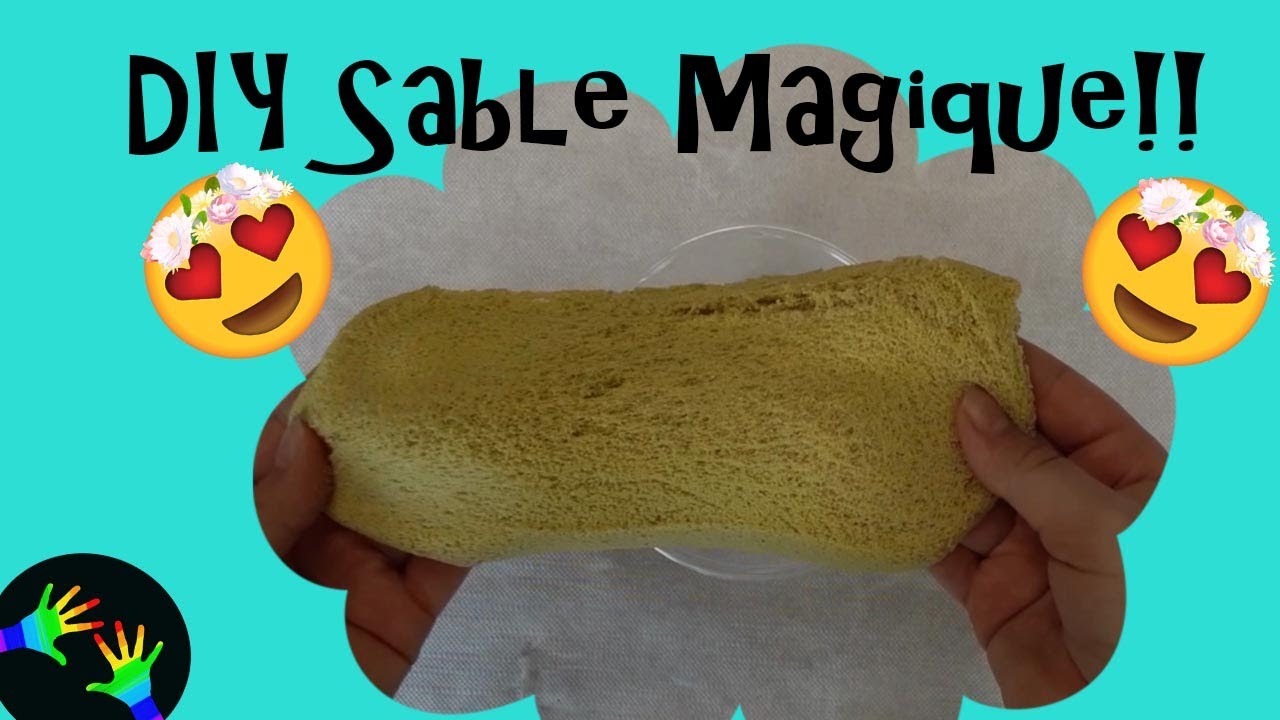 Comment faire du Sable Magique Fait maison Recette Facile à faire - YouTube