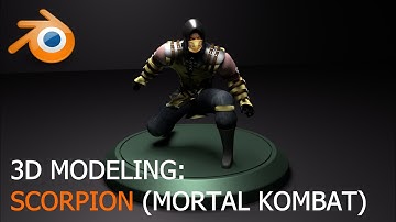 3D Modeling: Scorpion (Mortal Kombat) - Full Video