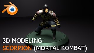 3D Modeling: Scorpion (Mortal Kombat) - Full Video