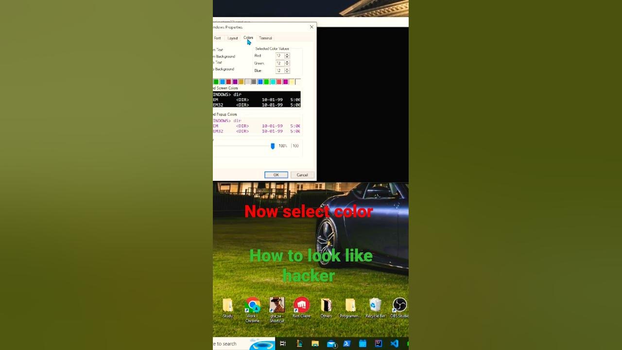 How to look like hacker in command prompt - YouTube