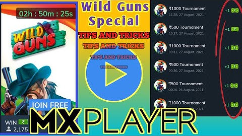 MX Player Games: WILD GUNS\\ How to play wild guns in mx player \\Wild Guns tips and tricks in hindi