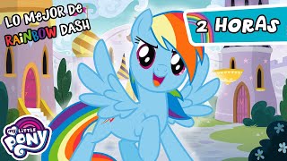 My Little Pony en español  Episodios | Los MEJORES episodios de Rainbow Dash | 2 horas