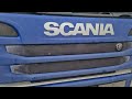 how to open the front bonnet on a scania truck