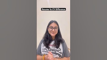 Wat is het verschil tussen een cv en een cv? #cv #cvtips #cv