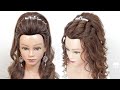 2 half up half down hairstyles for party, prom, wedding