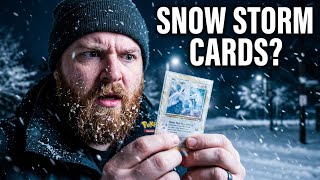 Hunting Pokémon Cards During the Worst Snow Storm Ever