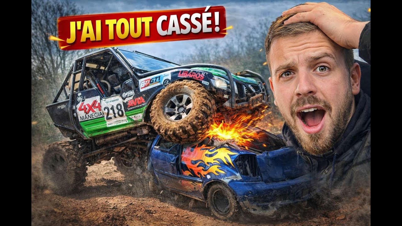 Sortie 4x4🚙💥 | sensations fortes et destruction d’une voiture tuning !