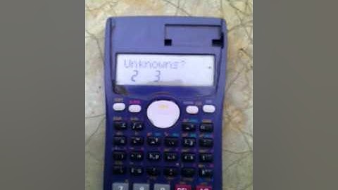 CASIO fx-991MS Calculator Tutorial: Lesson 2-Quadratic and Cubic Equations