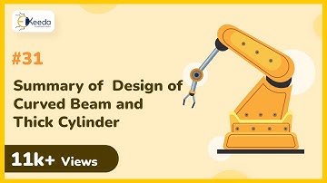 Summary of  Design of Curved Beam and Thick Cylinder - Machine Design I