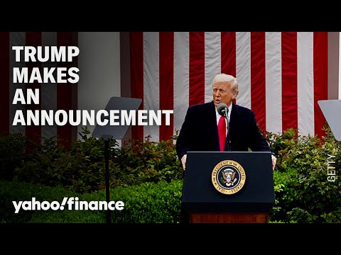 President Trump makes an announcement