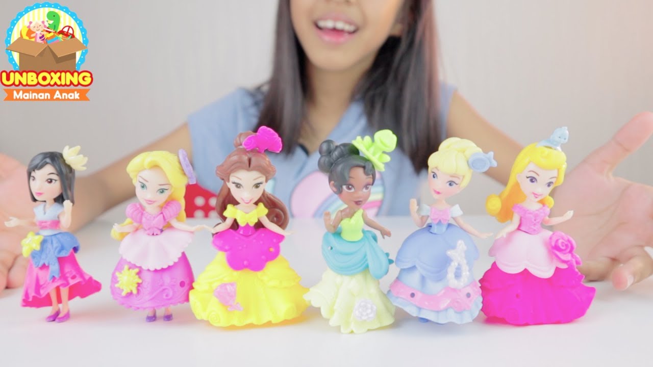 Unboxing Mainan Disney Princess | Ada Cinderella, Rapunzel