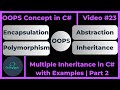 OOPS Concept C# Hindi | Multiple Inheritance With Interface | Implement Interface Method Separately.