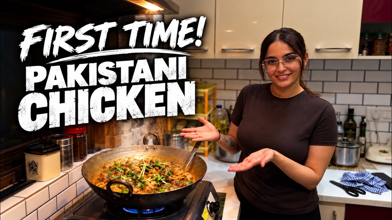  I Made Pakistani Chicken for the FIRST TIME! | Butt Kadahi Recipe | Birthday night soecial.