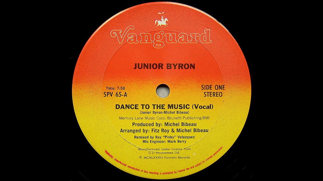 JUNIOR BYRON - DANCE TO THE MUSIC (1983)